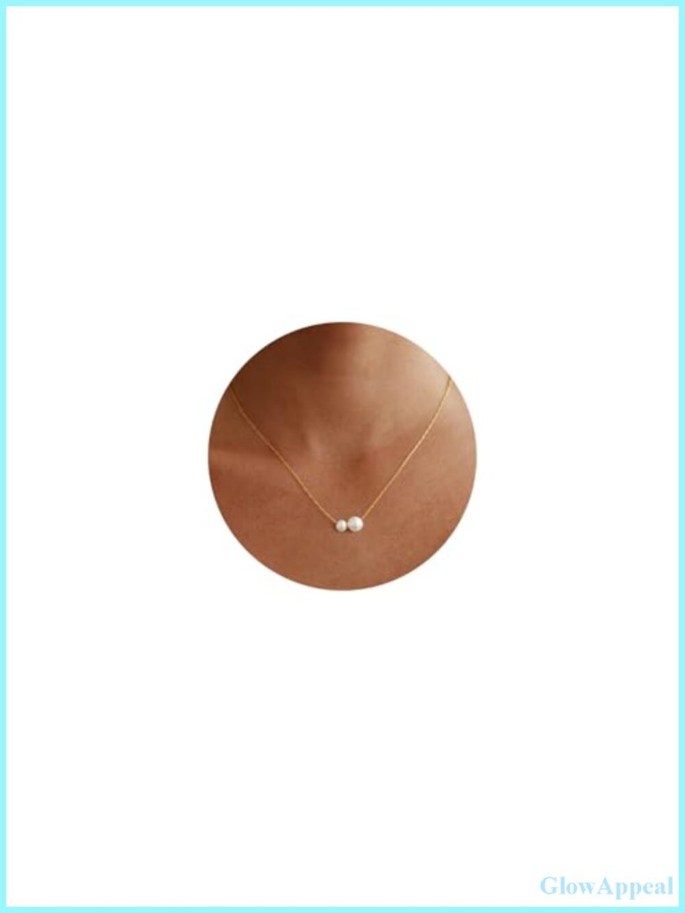 18K Gold Plated Pearl Necklace Dainty Layered Women Wedding Jewelry Gift